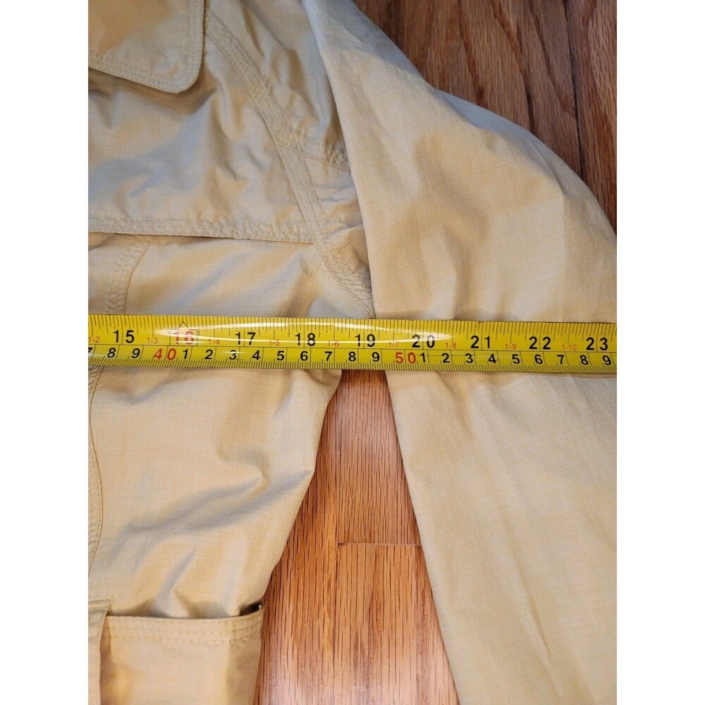 The North Face Women's Hyvent Mustard Yellow trench coat jacket size Medium Belt - Picture 9 of 10
